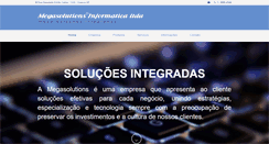 Desktop Screenshot of megasolutions.com.br